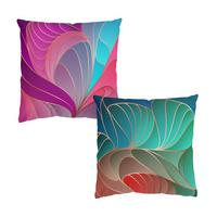 DEKOKISSEN 2er-Set Farbenfrohes Art Deco Duo 50/50 cm - Multicolor, Textil (50/50cm) - Bilderwelten