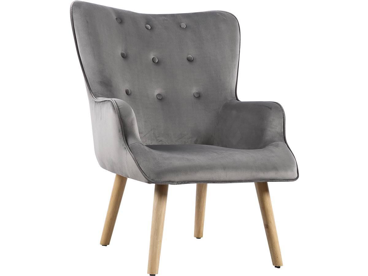 SESSEL odense Grau - Grau, Textil (81/92/73cm) - Habitat Garten