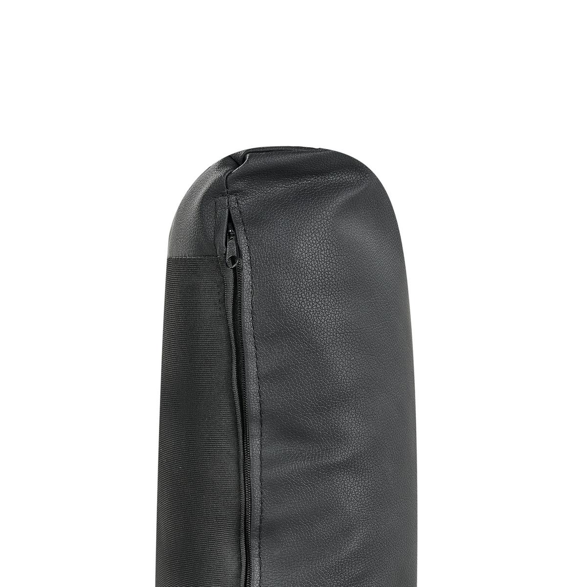 ECKMODUL Kunstleder Schwarz Unstad - Schwarz, Kunststoff (76/72/76cm) - Beliani