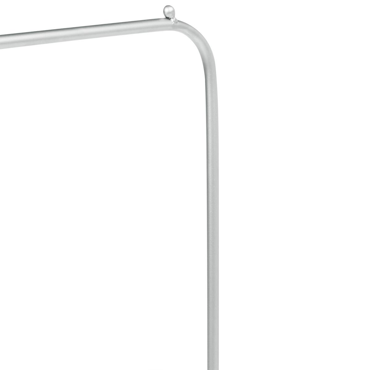 GARDEROBENSTÄNDER Silber Eureka - Silberfarben, Metall (48/171/30cm) - Beliani