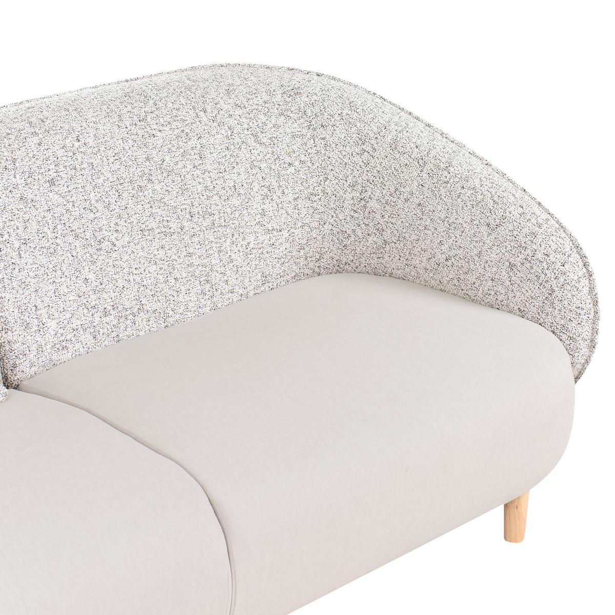 SOFA Stoff Hellbeige Umea - Beige/Braun, Textil (190/78/85cm) - Beliani