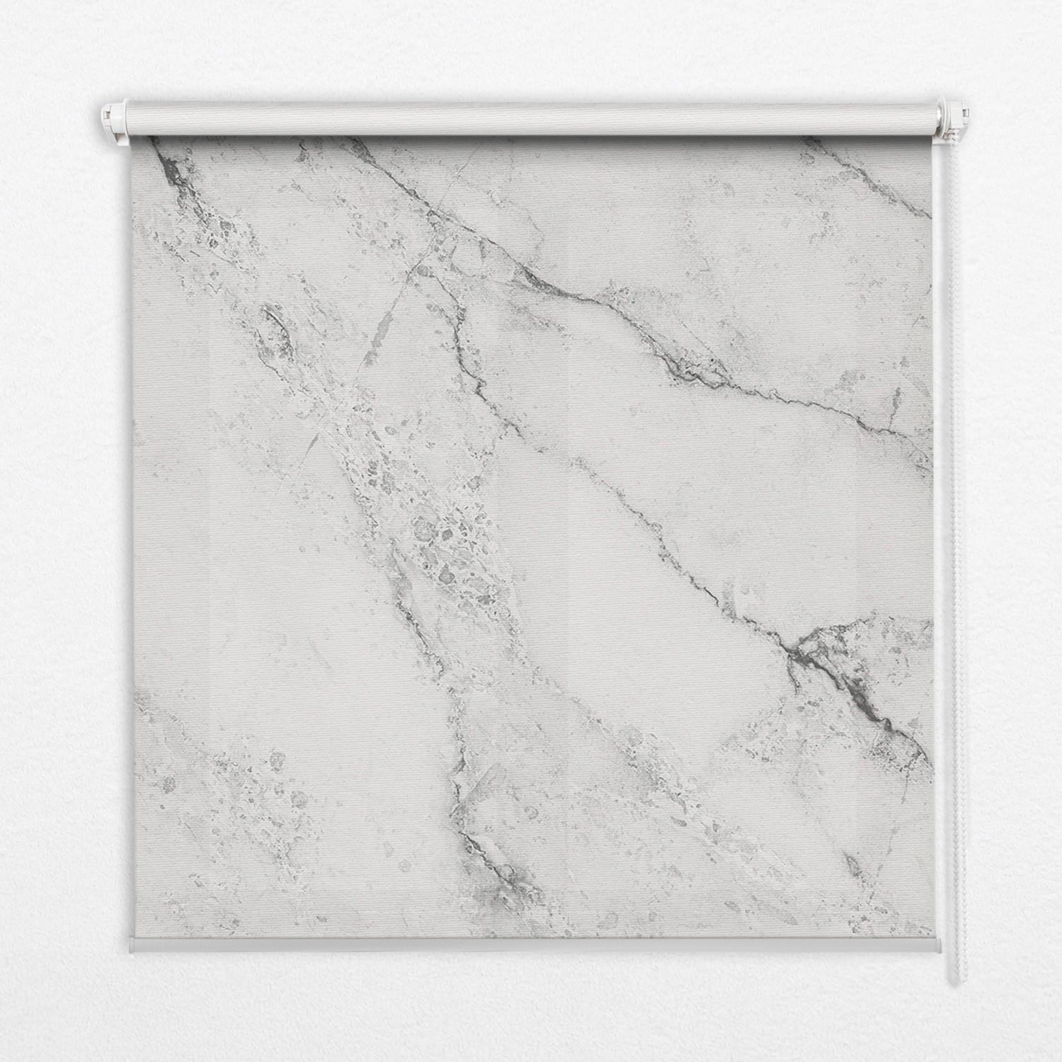 INNENROLLO - Fensterrollo - Rollo - 150x180 cm - Grauer Marmor - Grau, Kunststoff (150/180/0.5cm) - TULUP
