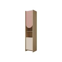 KINDERREGAL Lexi 2D 05 L / P, Seite: Links - Eichefarben/Rosa, Holzwerkstoff (44/198/40cm) - MIRJAN24