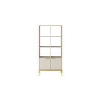 BÜCHERREGAL Austin 40/171,3/80 cm - Kaschmir/Goldfarben, Holzwerkstoff (80/171/40cm) - RAUMHIRSCH FURNITURE