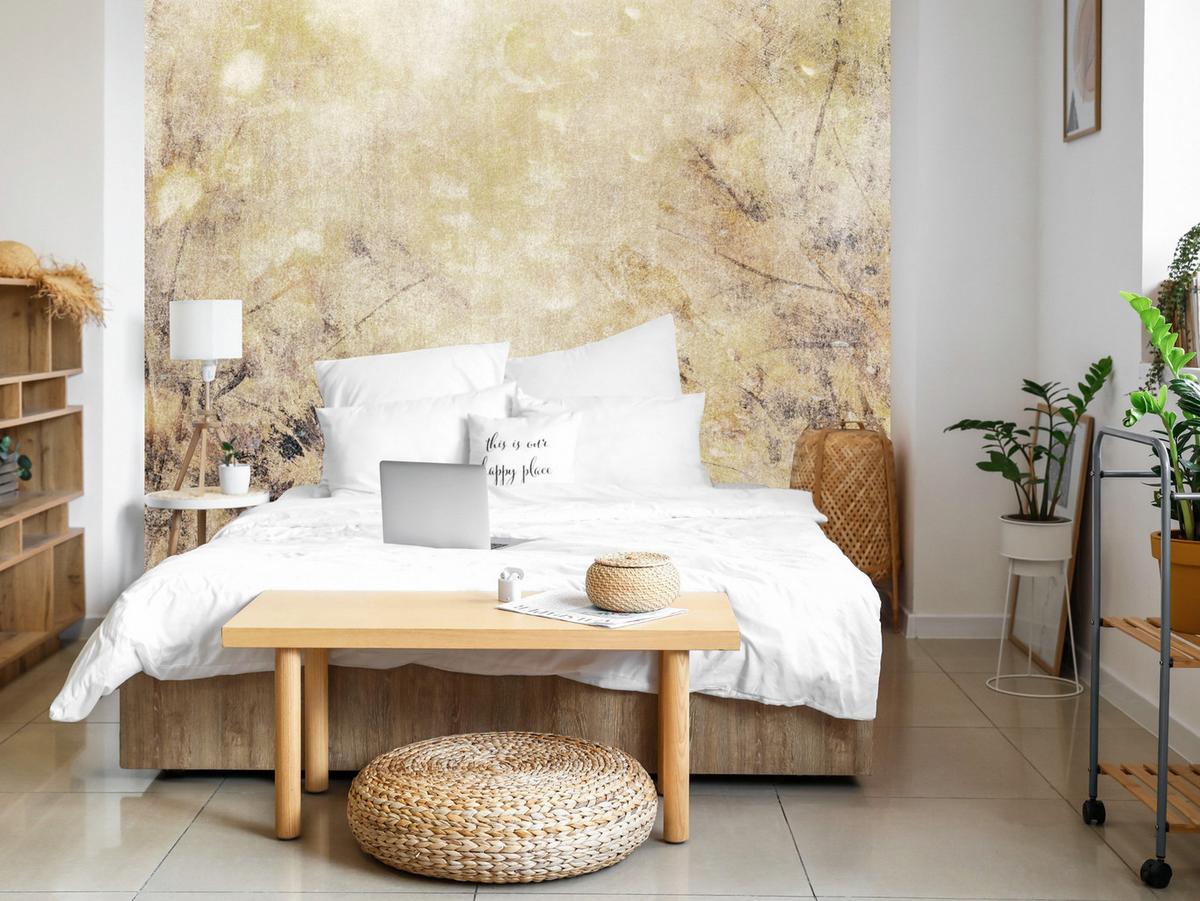 FOTOTAPETE Beton Abstraktion Retro Stil 300x210 - Beige/Braun, Papier (300/210cm) - Muralo