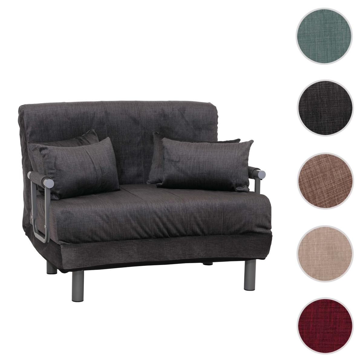 SCHLAFSESSEL Anthrazit - Anthrazit, Textil (105/80/190cm) - MCW