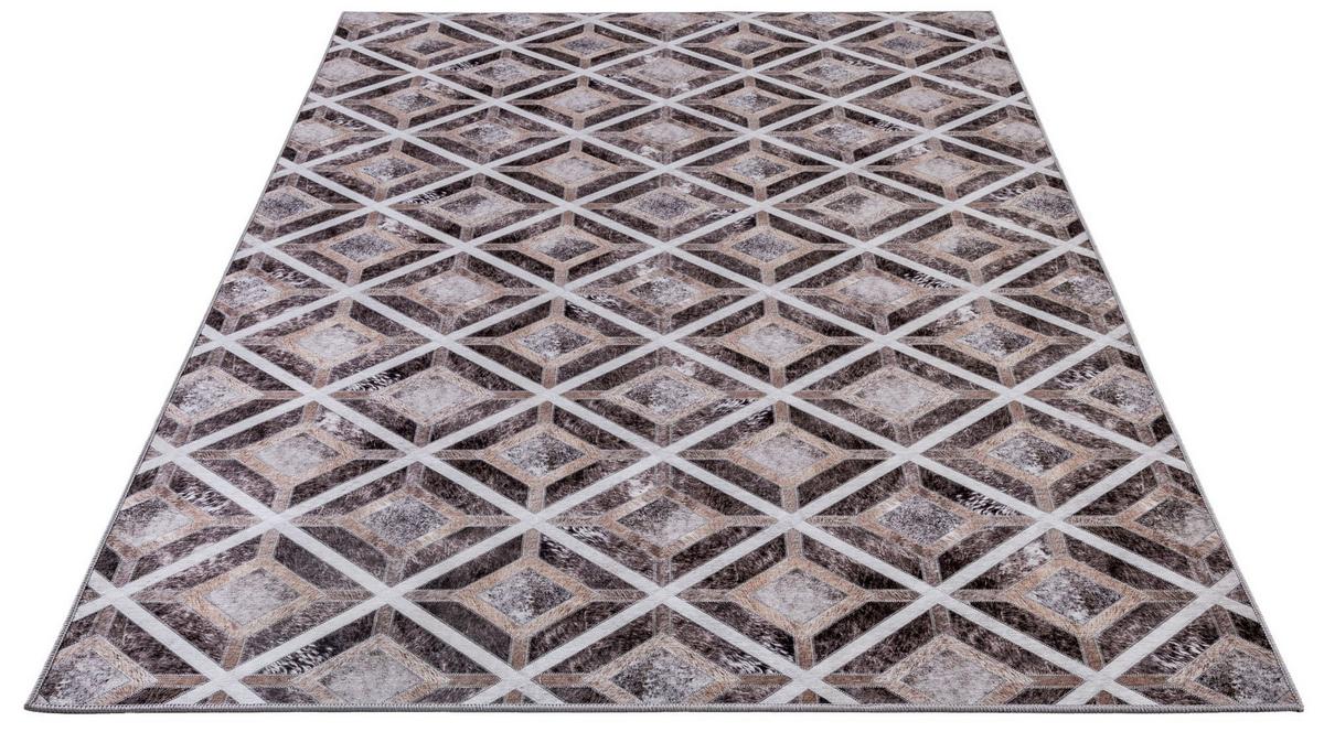 KURZFLORTEPPICH Serena 50x80 cm - Braun, Textil (50/80cm) - Gino Falcone