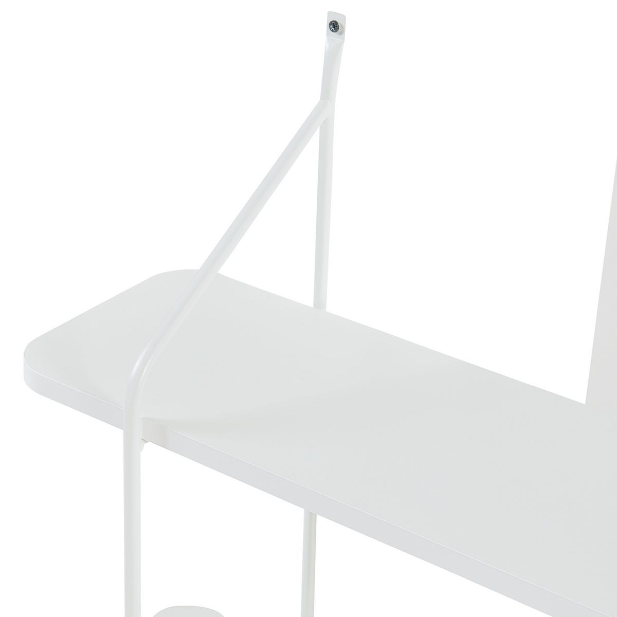 WANDREGAL Østfold - Weiß, Holzwerkstoff/Metall (80/100/21cm) - [en.casa]