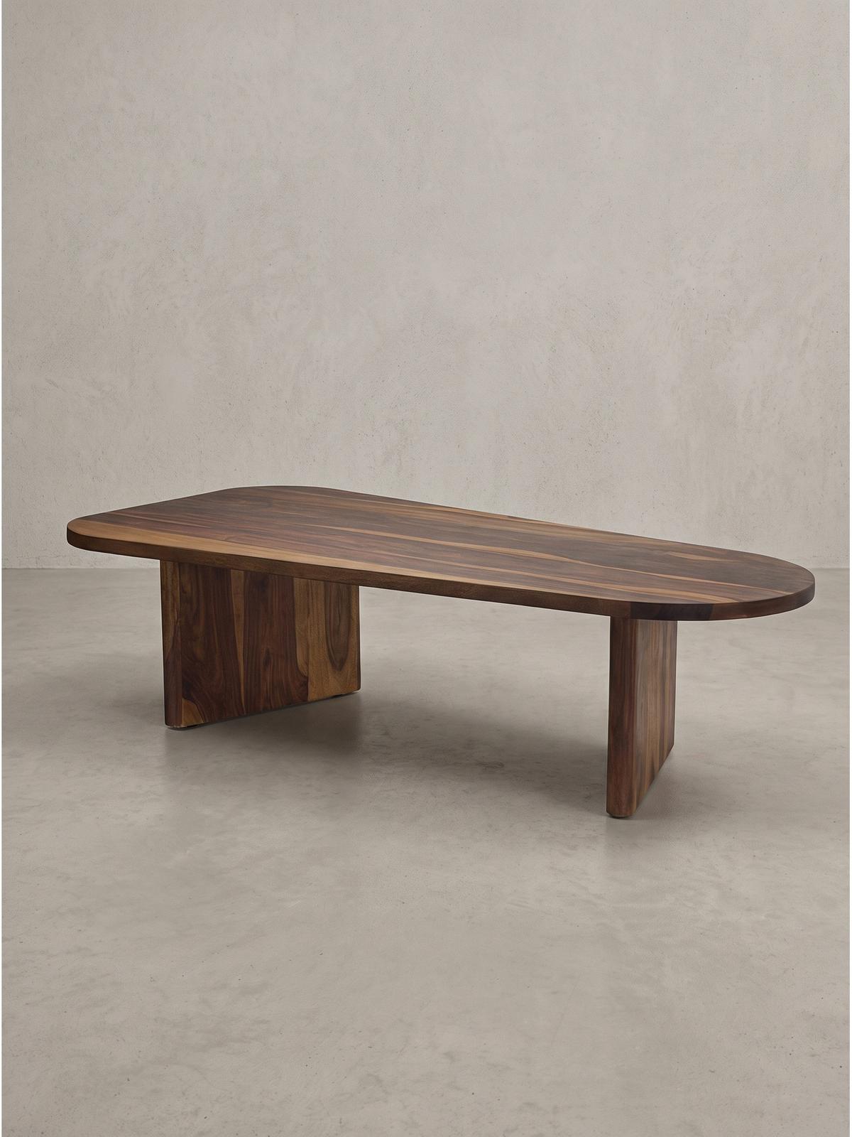 COUCHTISCH CAZORLA, Dunkles Massivholz, 120 x 60 x 32 cm - Braun, Holz (60/120/32cm) - KADIMA DESIGN