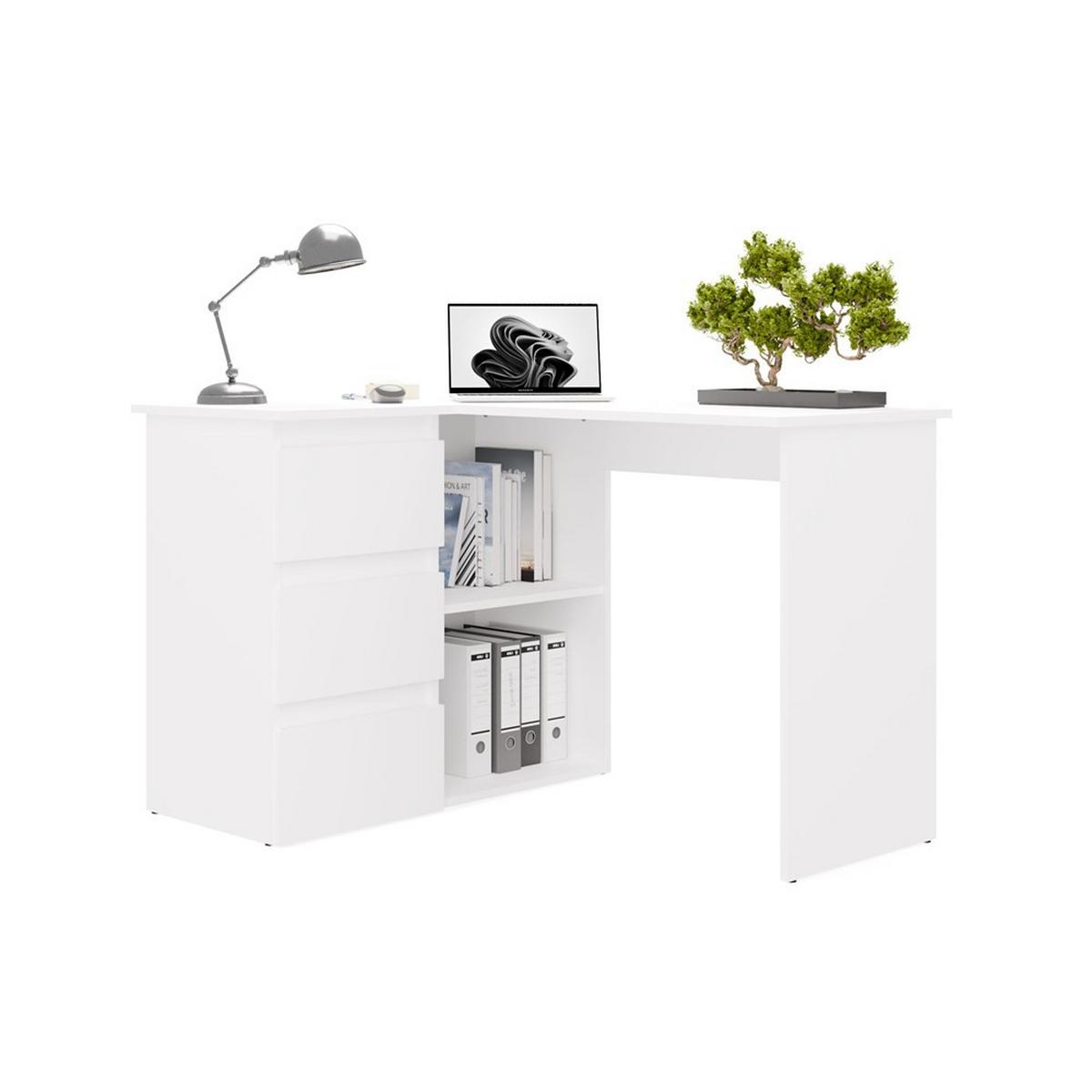 SCHREIBTISCH Weiß 120/75/49 - Weiß, Holzwerkstoff (90/50/75cm) - RAUMHIRSCH FURNITURE