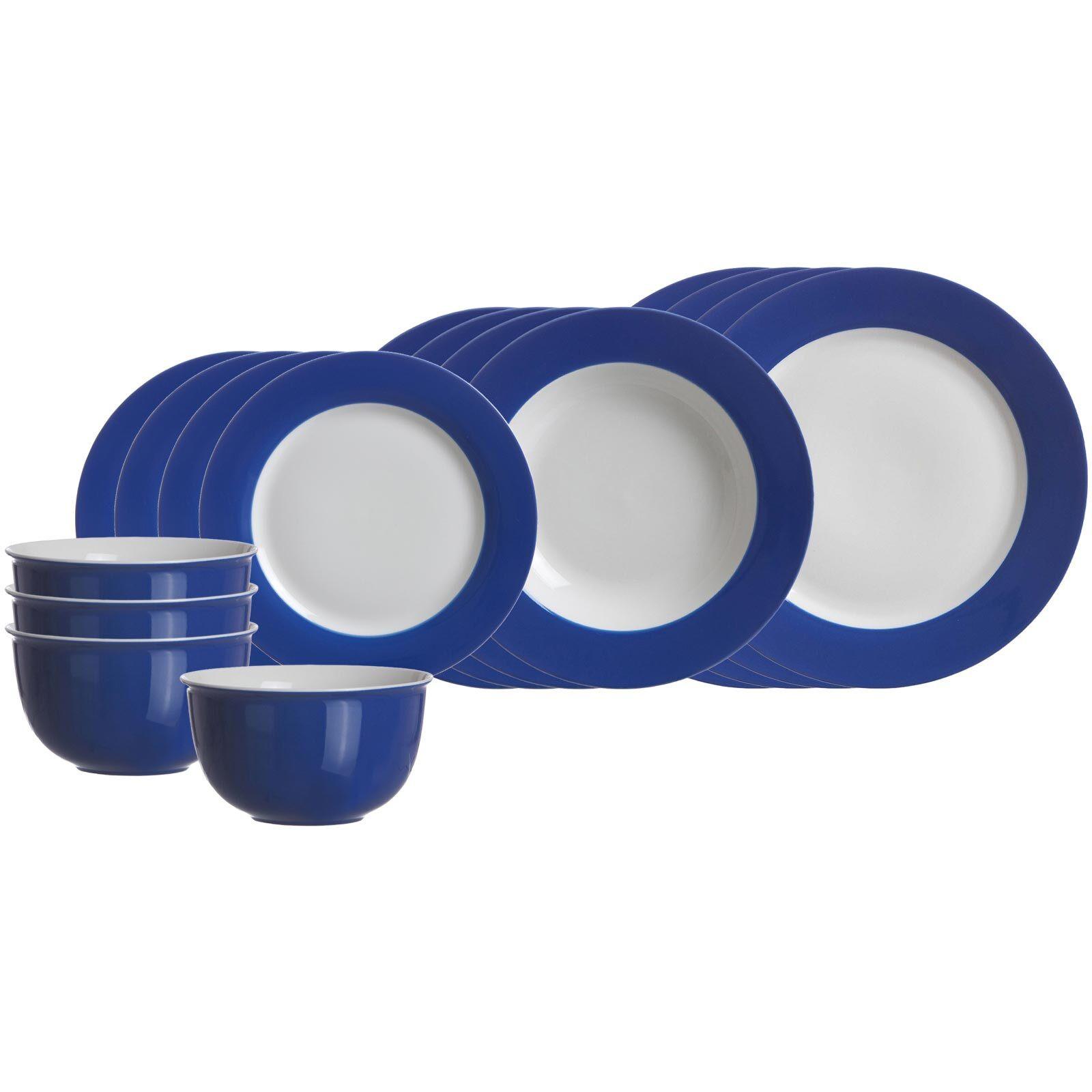 EINSTEIGER-SET Doppio Blau 16-tlg. - Blau, Keramik (2/2/2cm) - Ritzenhoff Breker