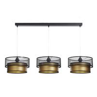 HÄNGELEUCHTE Gold 30/88 cm - Schwarz, Kunststoff (30/2.6/88cm) - ONZENO