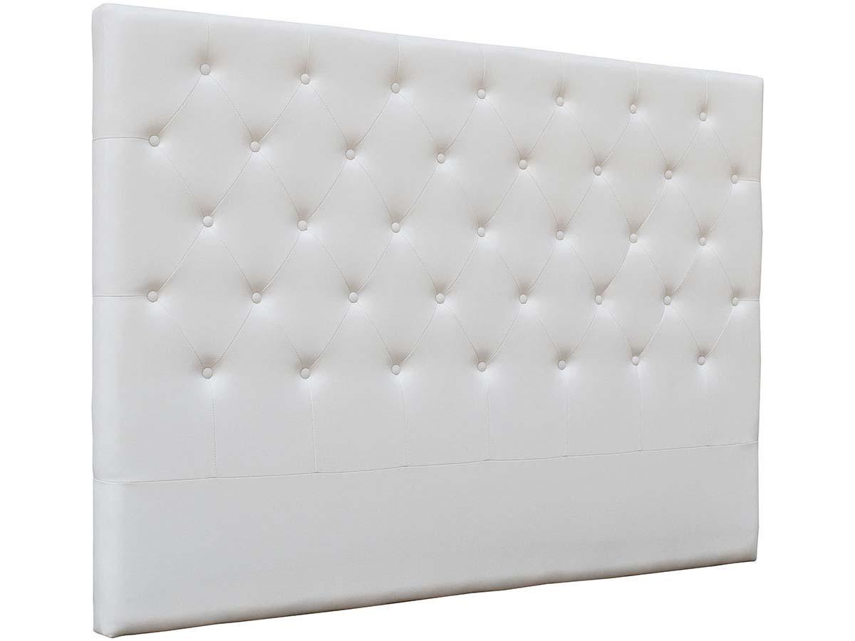 KOPFTEIL UND LATTENROSTSCHUTZ déco weiss - Weiß, Kunststoff (8.5/120/169cm) - Habitat Garten