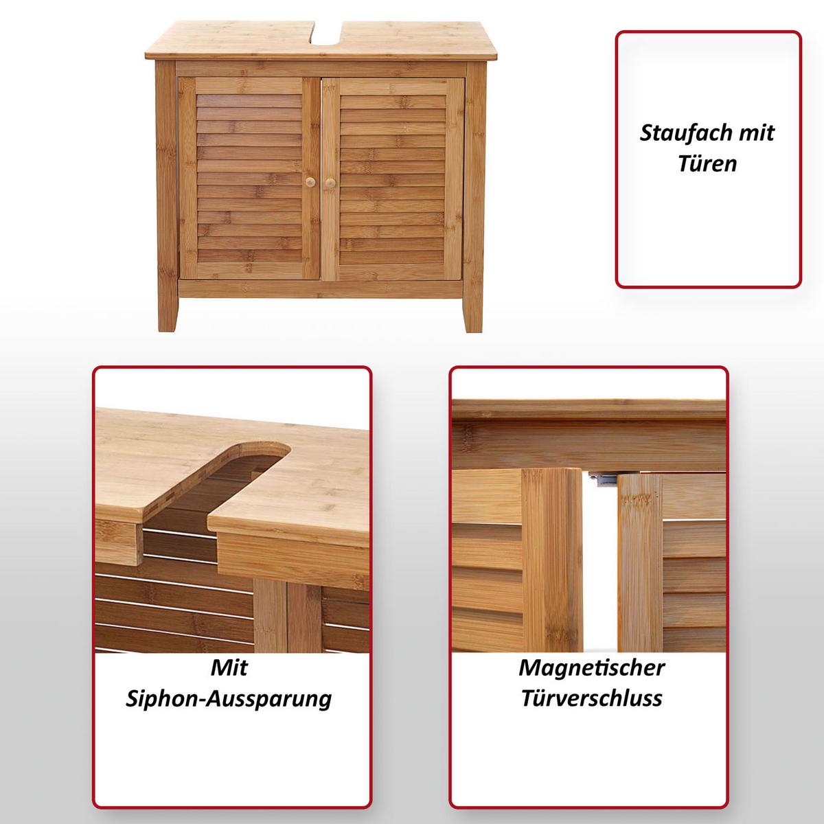 WASCHBECKENUNTERSCHRANK Braun - Braun, Holz (67/60/30cm) - MCW