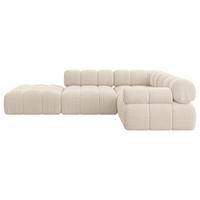 ECKSOFA modulares Sofa Felto-L1 - 285x190x70 cm Beige Cord - Beige, Holzwerkstoff/Textil (285/190cm) - ALTDECOR