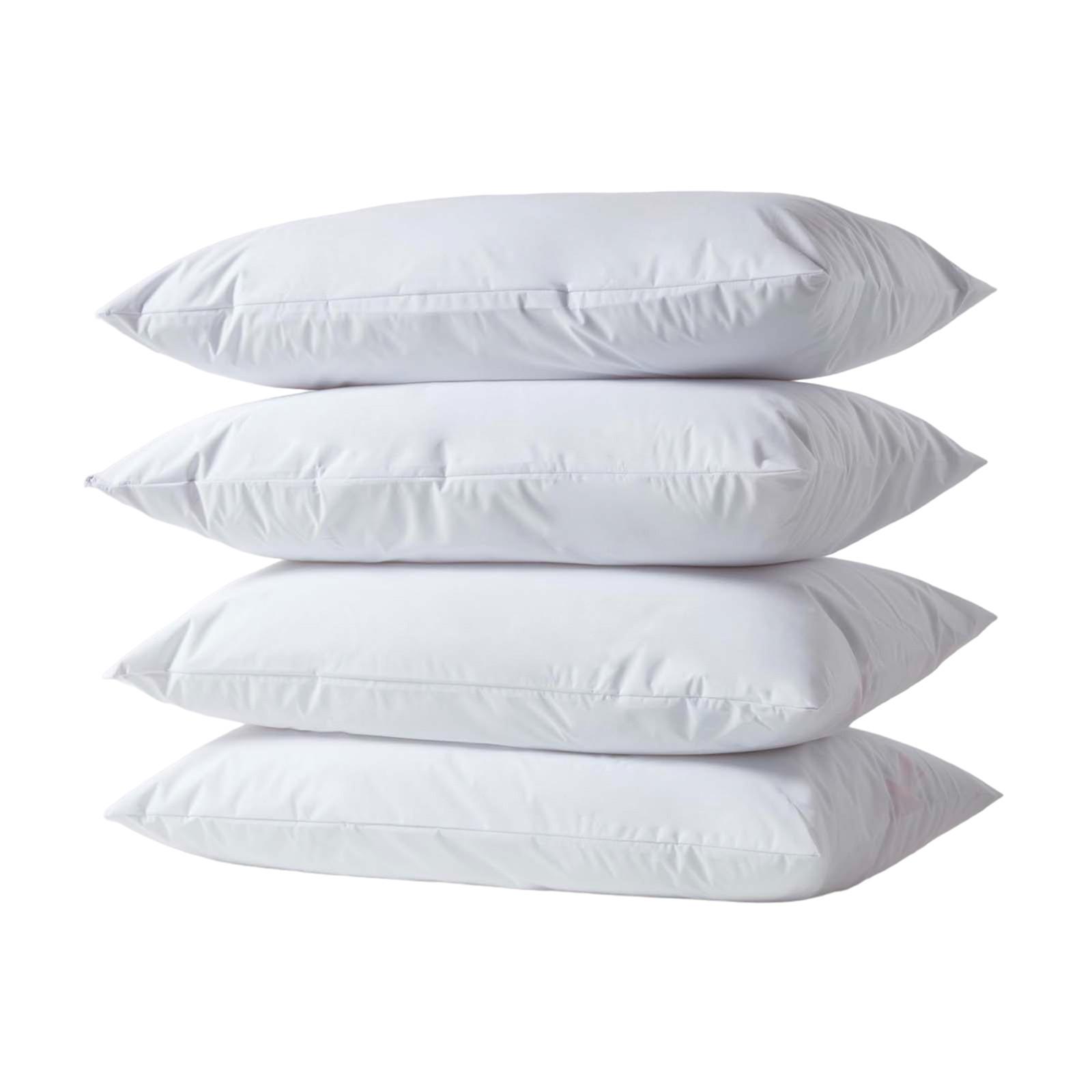KISSENSCHONER wasserdicht 50/90 cm, 4er-Set mit Reißverschluss - Weiß, Textil (48/91cm) - Homescapes