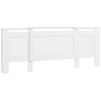 HEIZKÖRPERVERKLEIDUNG Spanplatte MDF Weiß - Weiß, Holzwerkstoff (201/19/81.5cm) - HOMCOM