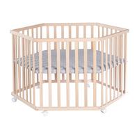 LAUFGITTER 6-eckig roba Style grau - Naturfarben, Holzwerkstoff (118.5/72.5/103.5cm) - Roba