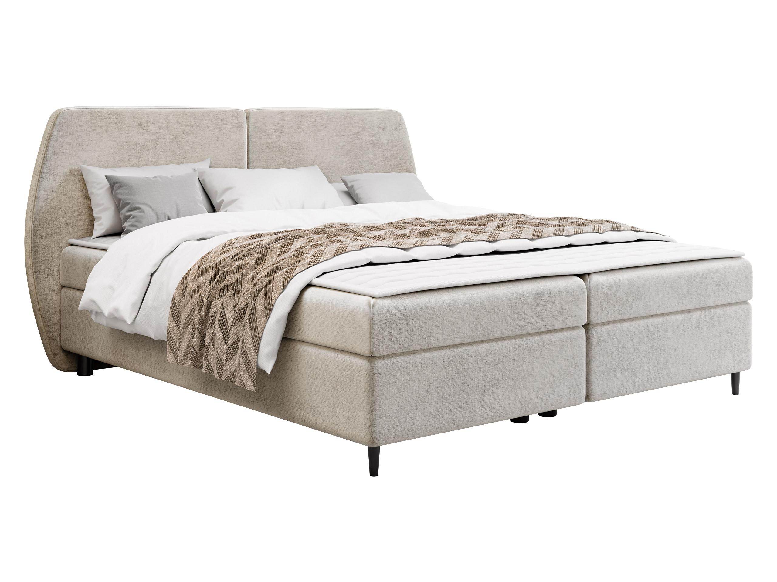 BOXBETT Madryt - H3 - Schwarz/Naturfarben, Holz/Holzwerkstoff (160/200cm) - MIRJAN24