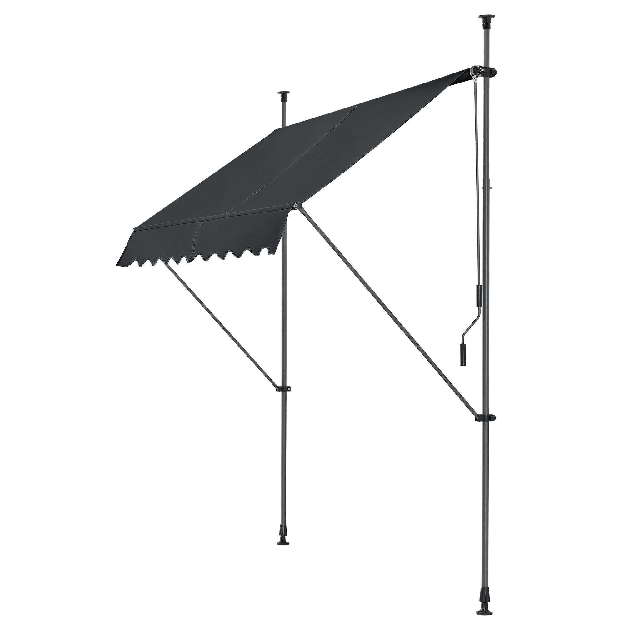 KLEMMMARKISE Stem - Schwarz, Textil/Metall (400/309/120cm) - pro.tec