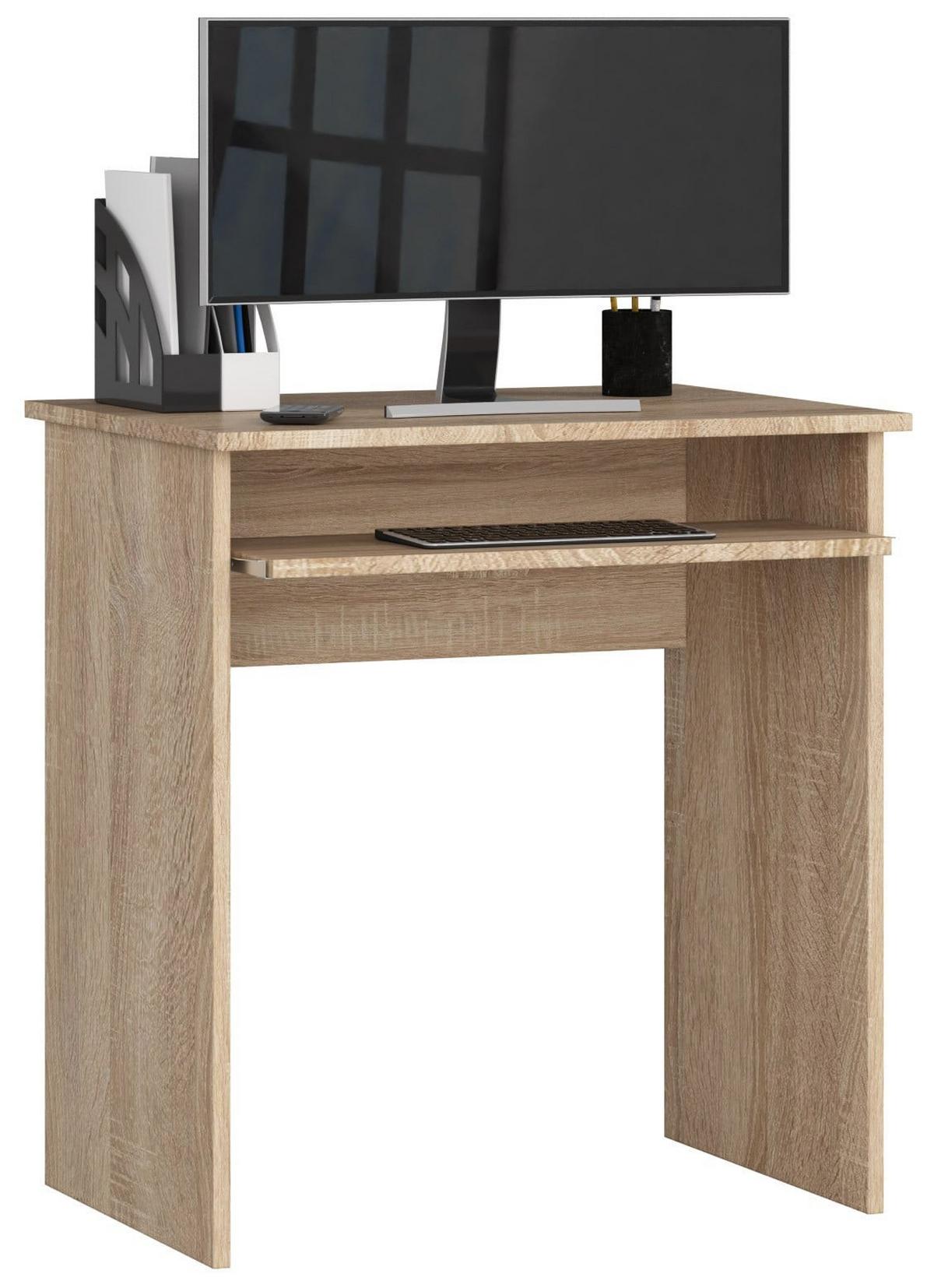 SCHREIBTISCH Eiche Sonoma 74/68/51 - Sonoma Eiche, Holzwerkstoff (155/85/74cm) - RAUMHIRSCH FURNITURE
