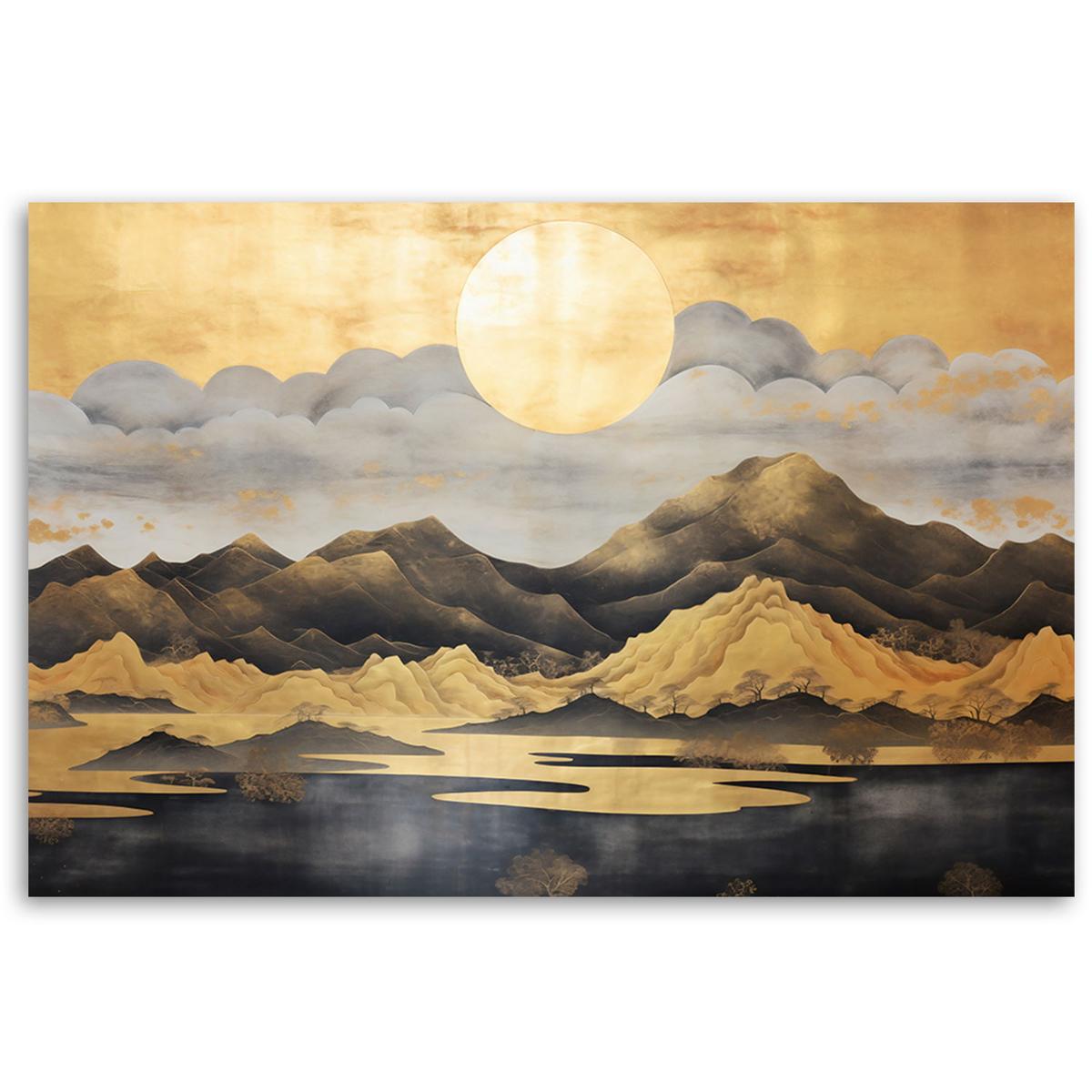 KUNSTDRUCK Gelb 100/70 cm - Gelb, Textil (100/70cm) - KUNSTLOFT
