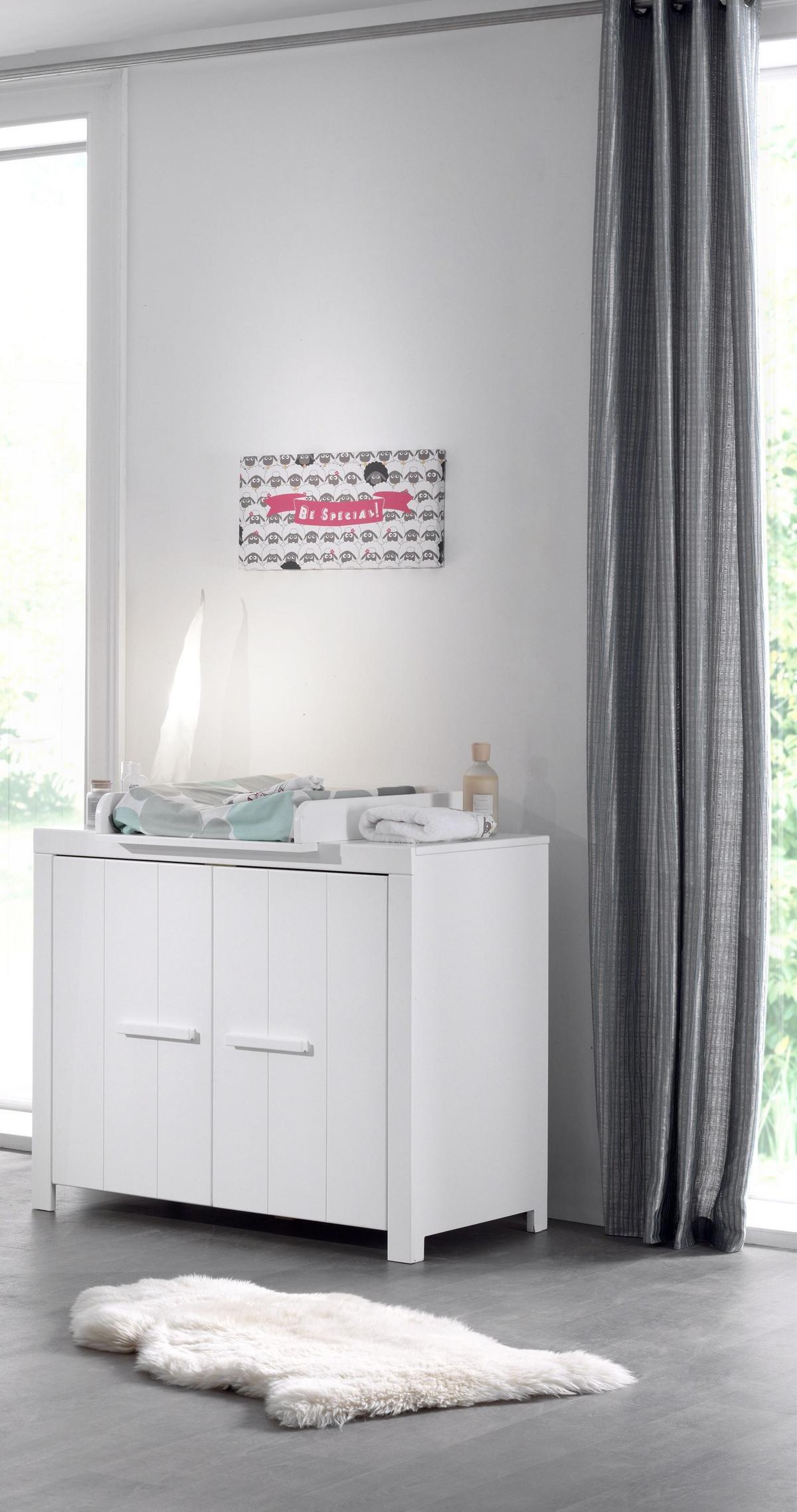 TÜRKOMMODE Karalynn 100x57x87 aus MDF in Weiß - Weiß, Holzwerkstoff (100/87/57cm) - 58aufmkessel