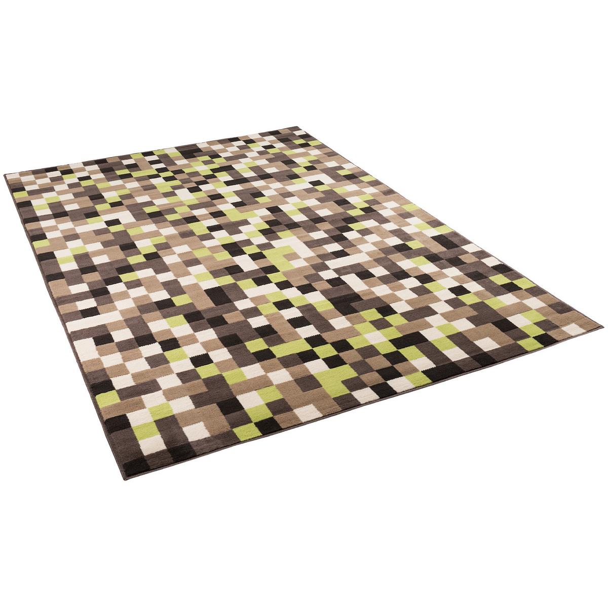 TEPPICH MODERN TRENDLINE PIXEL - Beige, Textil (120/170cm) - Pergamon