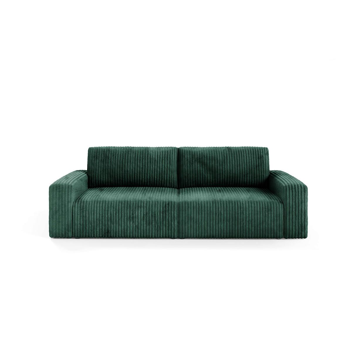 SOFA Angela 3 Sitzplätze Tannengrün - Grün, Holz (252/86/105cm) - Petits-meubles