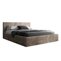 POLSTERBETT TILIA 180x200 cm Tilia 17, 34 Holzlatten, Kopfteil 95 cm - Braun, Textil (180/200cm) - Lookway
