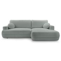 ECKSOFA Fuerro Graubeige Strukturstoff - Taupe/Schwarz, Kunststoff/Textil (168/260cm) - Selsey