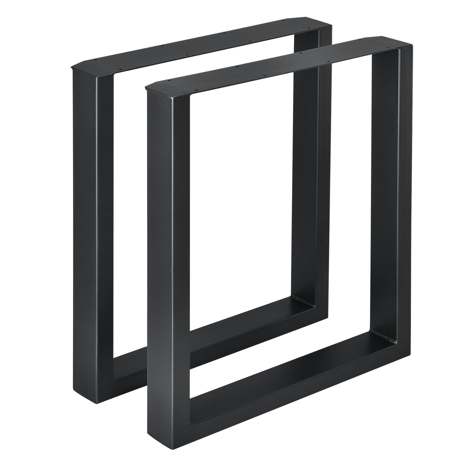TISCHGESTELL-SET 2 TLG. Makers - Schwarz, Metall (60/72/8cm) - [en.casa]