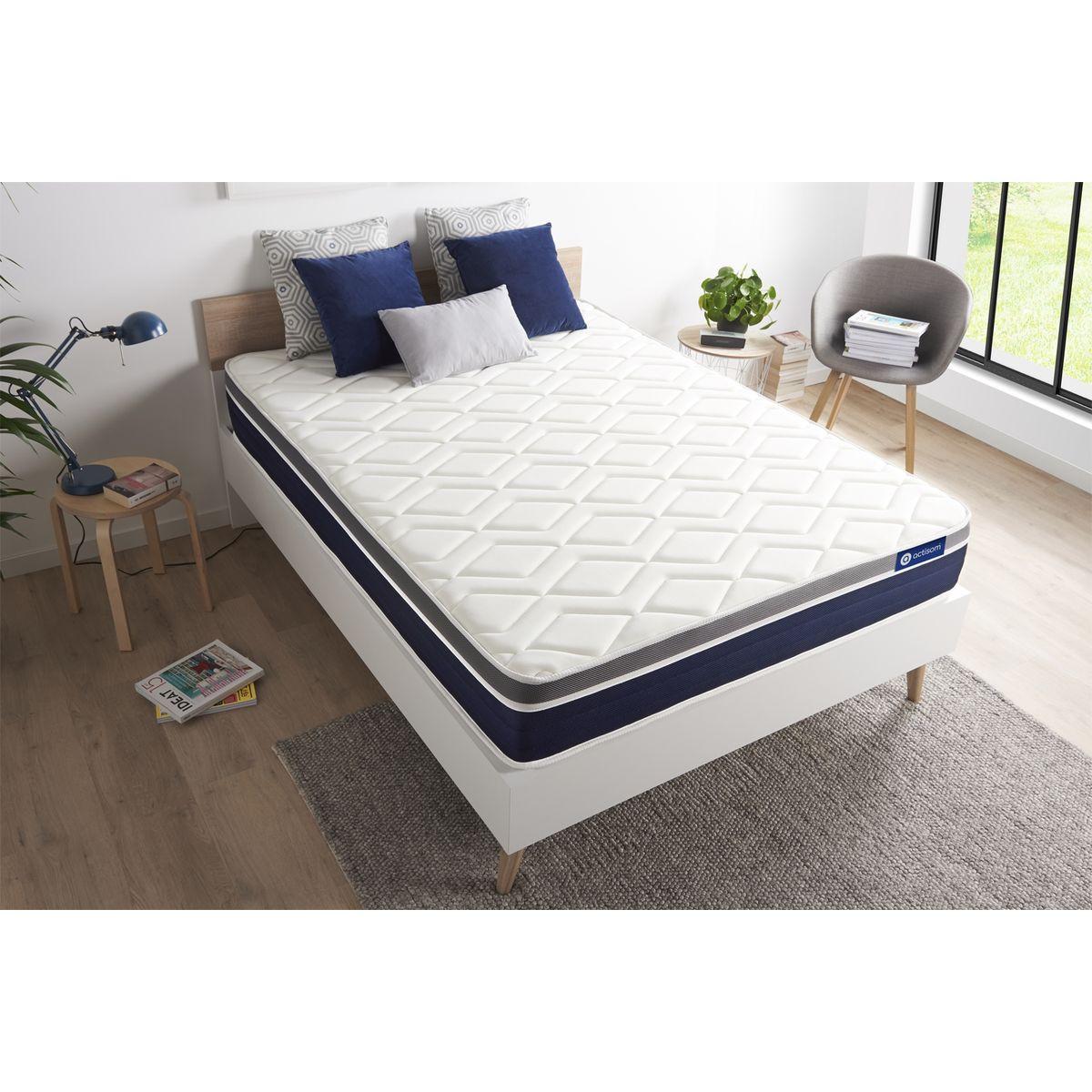 MATRATZE Actilatex confort Latex und Memory-Schaum 80 x 200 cm h2 - Weiß, Textil (80/200cm) - ACTISOM
