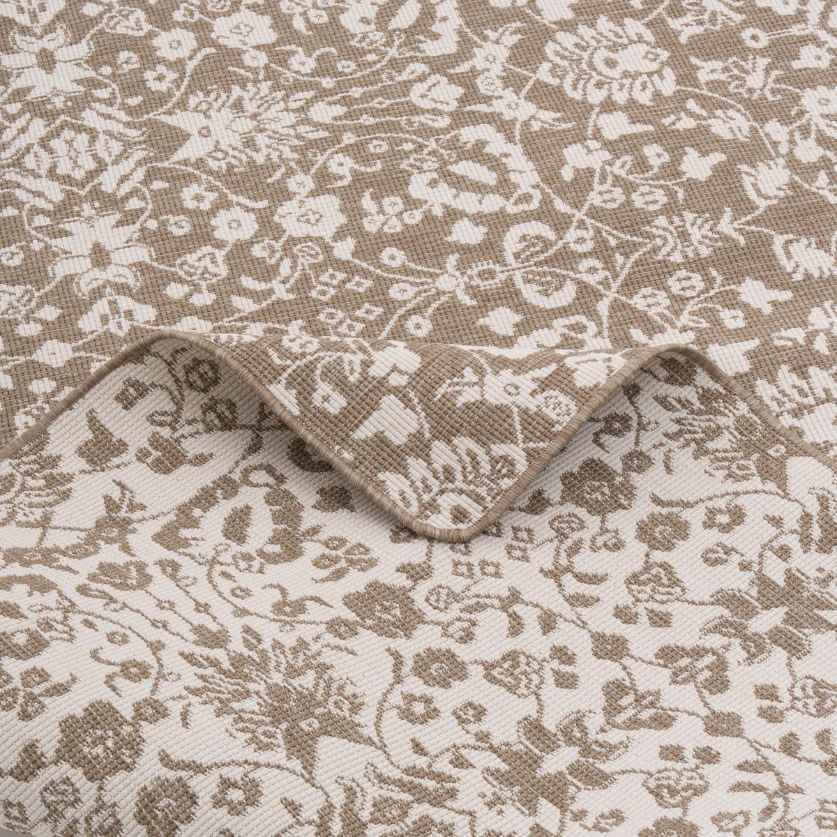 IN- UND OUTDOOR TEPPICH LÄUFER BEIDSEITIG NEWPORT - Beige, Textil (80/160cm) - Snapstyle