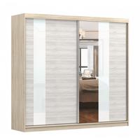 SCHWEBETÜRENSCHRANK Multi 32 Sonoma Eiche/Kathult Weiß 233 cm - Sonoma Eiche, Naturmaterialien (233/218/61cm)