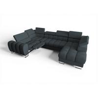 WOHNLANDSCHAFT Bastien Relax - Anthrazit, Holzwerkstoff/Textil (350/95/198cm) - Fun Möbel