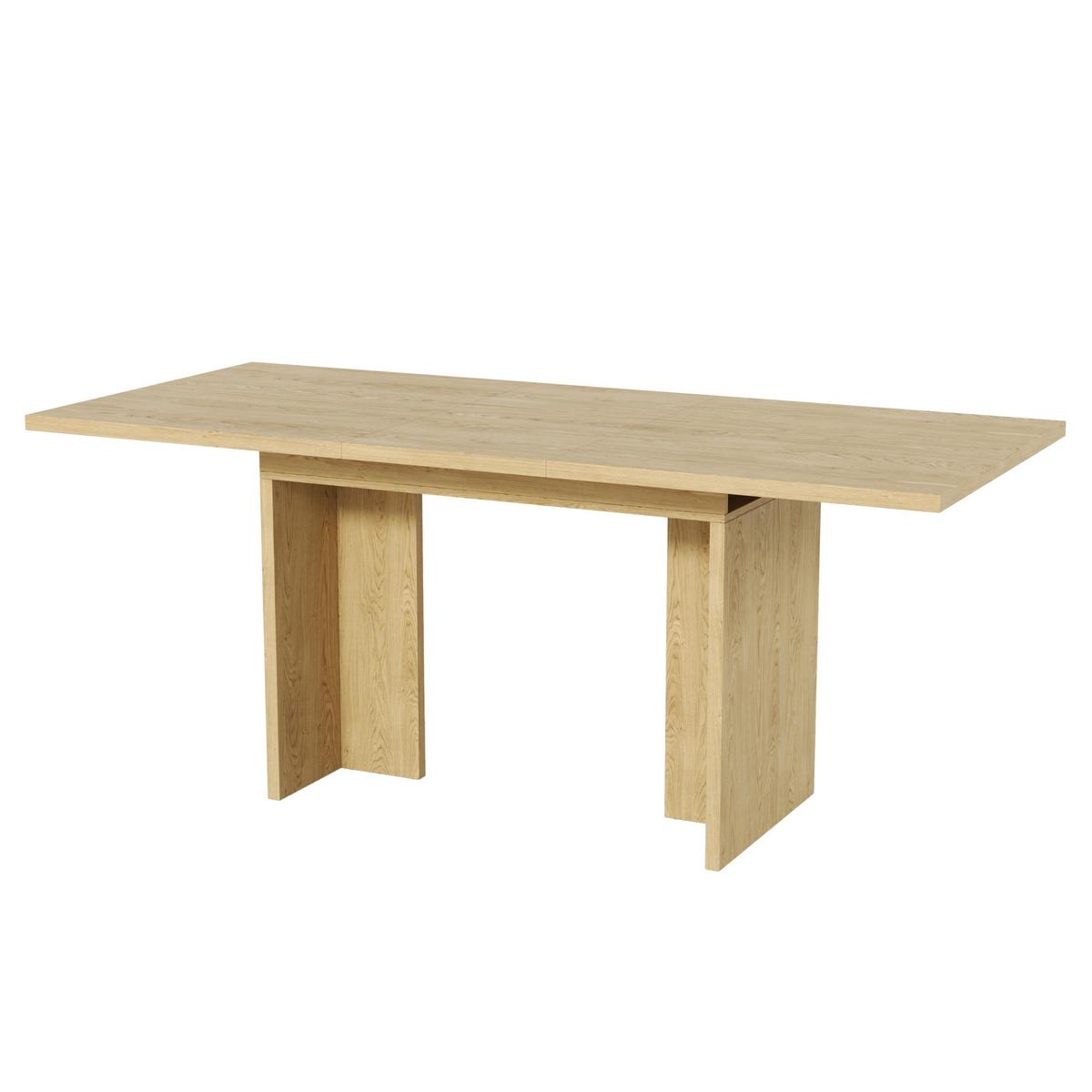 ESSTISCH ausziehbar 140-180 x 80 cm Eiche-Optik - Sonoma Eiche, Holzwerkstoff (80/180/75cm) - Urban Meuble
