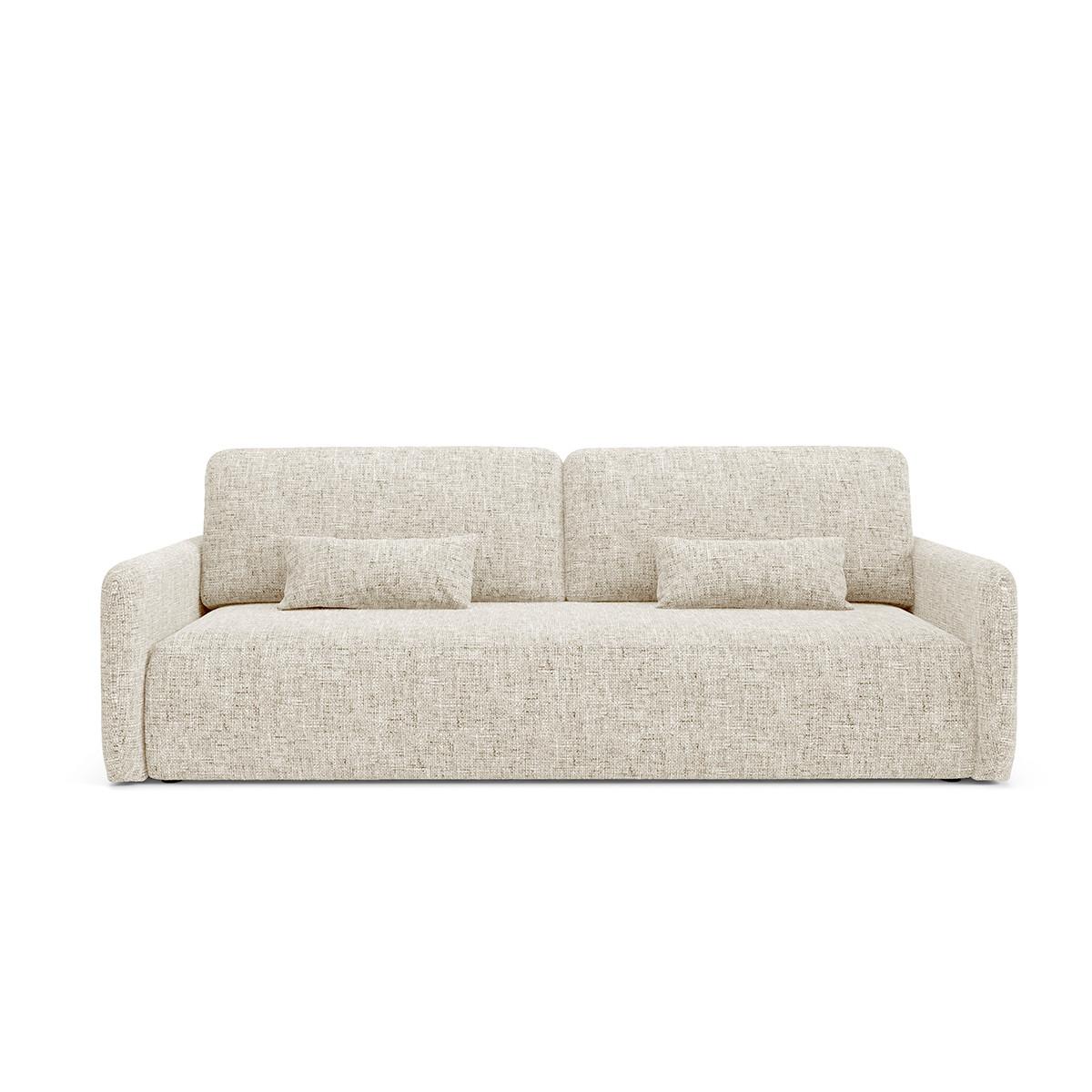 SOFA Lazare 3 Sitzplätze Weiß - Weiß, Holz (217/86/102cm) - Petits-meubles