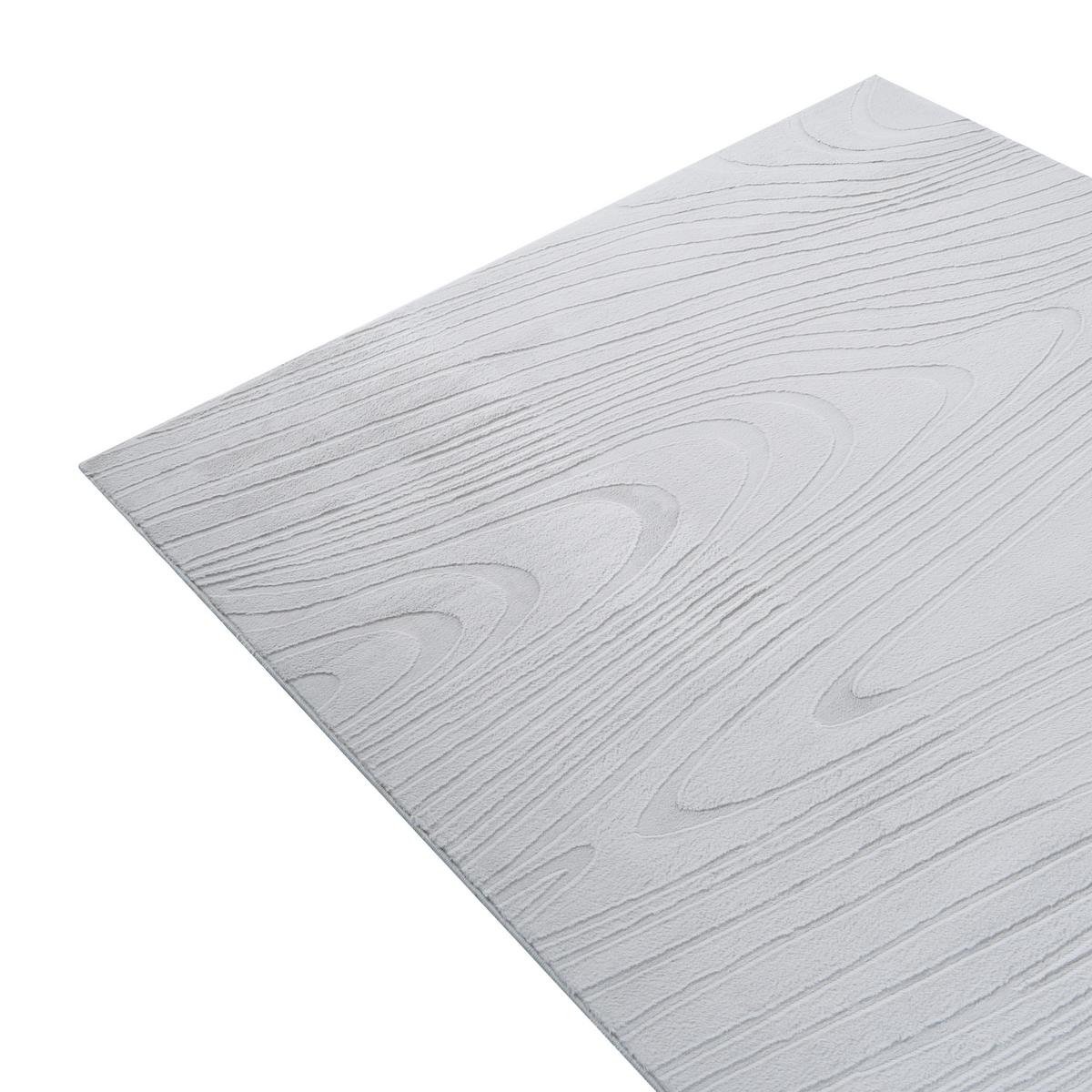 KUNSTFELLTEPPICH Hellgrau 160/230 cm Ontake - Hellgrau/Grau, Kunststoff (160/230cm) - Beliani