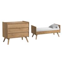 BABYZIMMER 2-teilig Eiche - Braun, Holzwerkstoff (145/103/75cm) - Petits-meubles