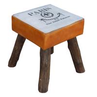 HOCKER, braun, 44x45cm - Multicolor, Holz (44/45/44cm) - Wanderlust