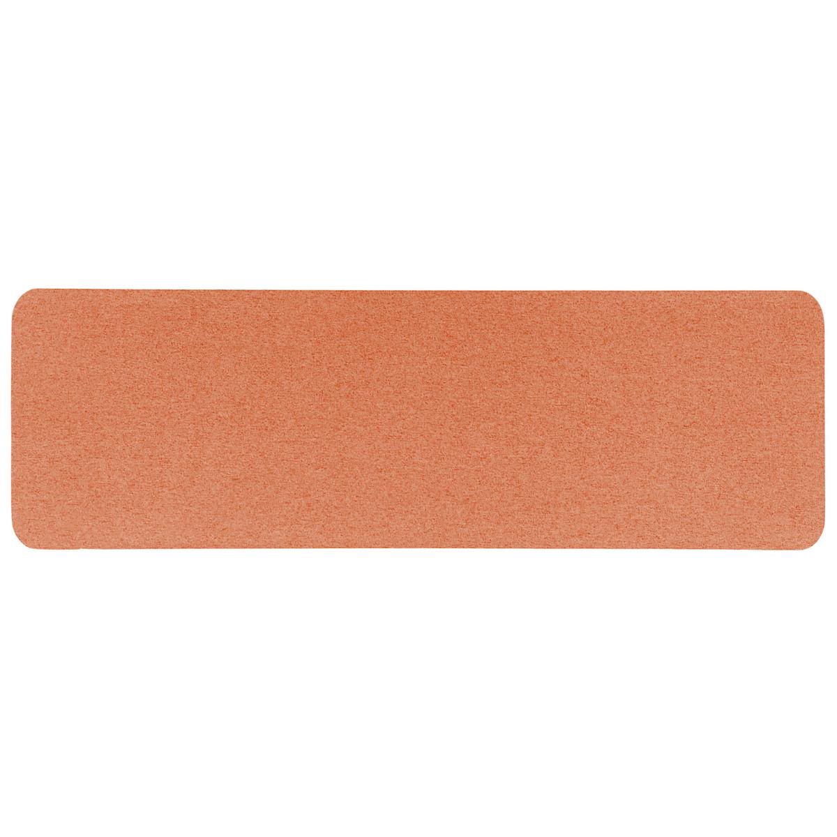 SCHREIBTISCHTRENNWAND 130 x 40 cm Hellrot Wally - Rot, Textil (130/40/2cm) - Beliani