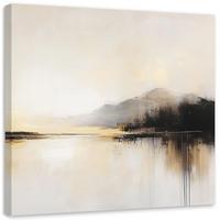WANDBILD abstraktion in beige - Beige, Textil (60/60cm) - Feeby