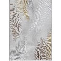 KURZFLORTEPPICH Floral KAVALA Polyester Grau 120 x 170 cm - Grau, Textil (120/170cm) - KADIMA DESIGN