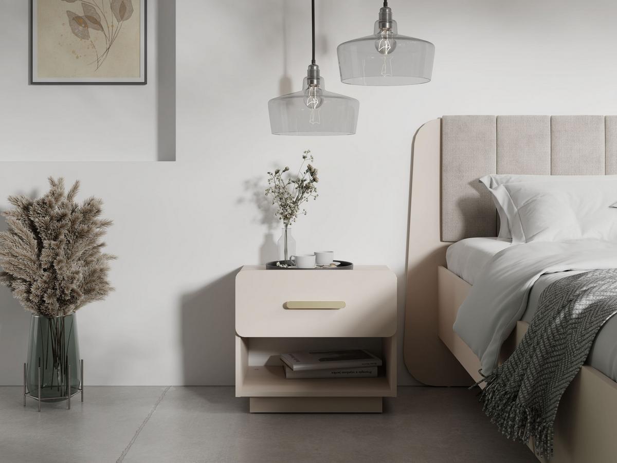NACHTTISCH Beige 53/48/41 - Beige, Holzwerkstoff (53/48/41cm) - RAUMHIRSCH FURNITURE