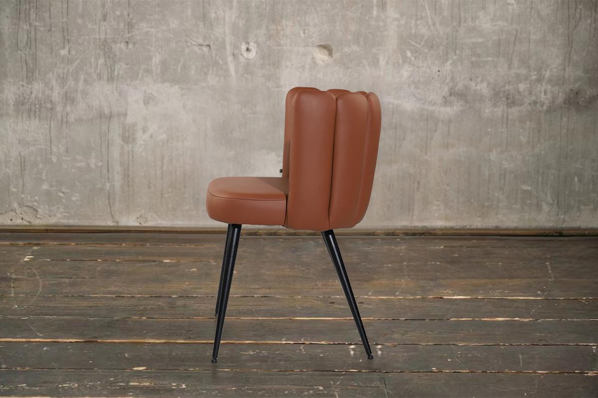 ESSZIMMERSTUHL JADA Braun Leder (1er-Set) - Braun, Leder/Kunststoff (59/79/55cm) - KAWOLA