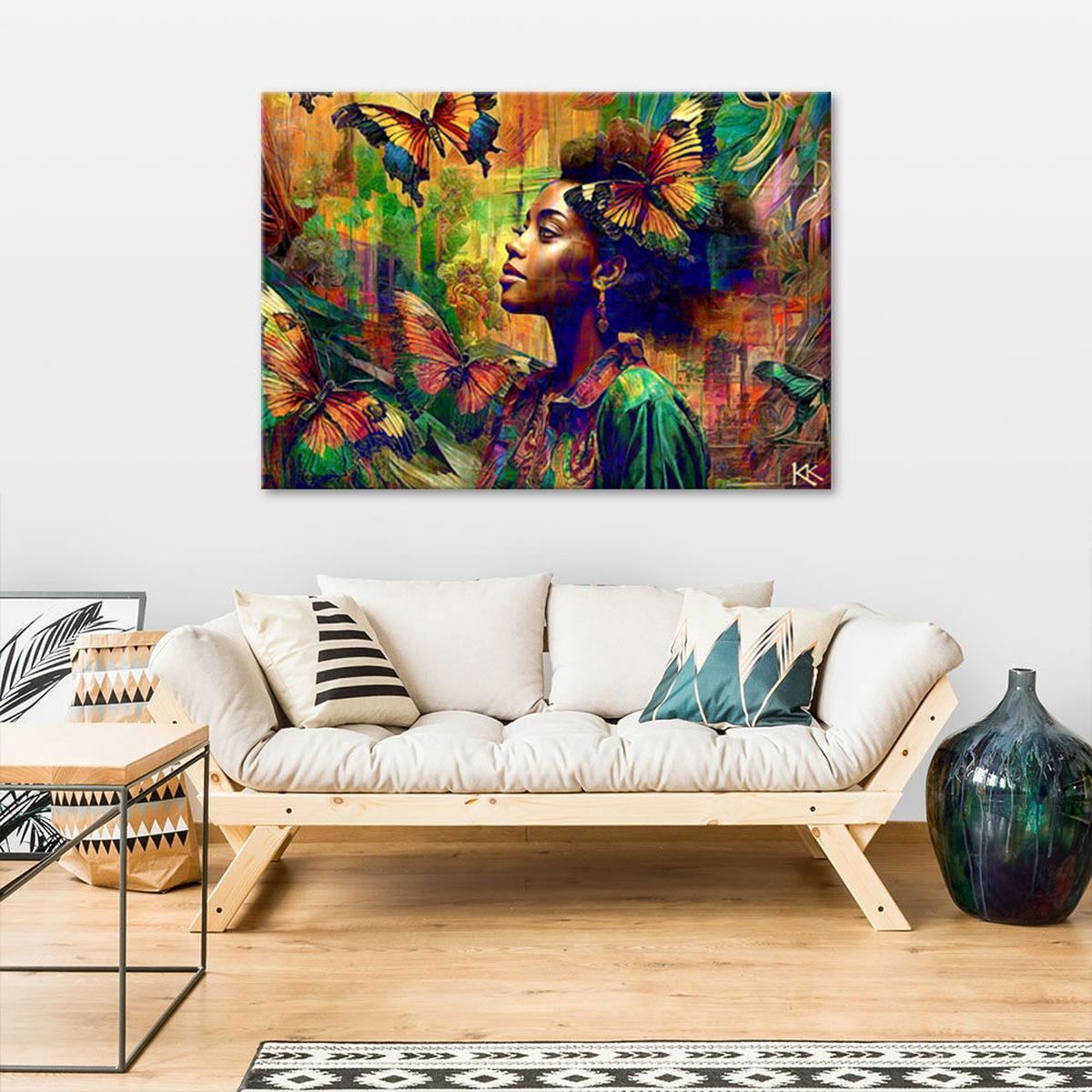 KUNSTDRUCK Lila 100/70 cm - Lila, Textil (100/70cm) - KUNSTLOFT