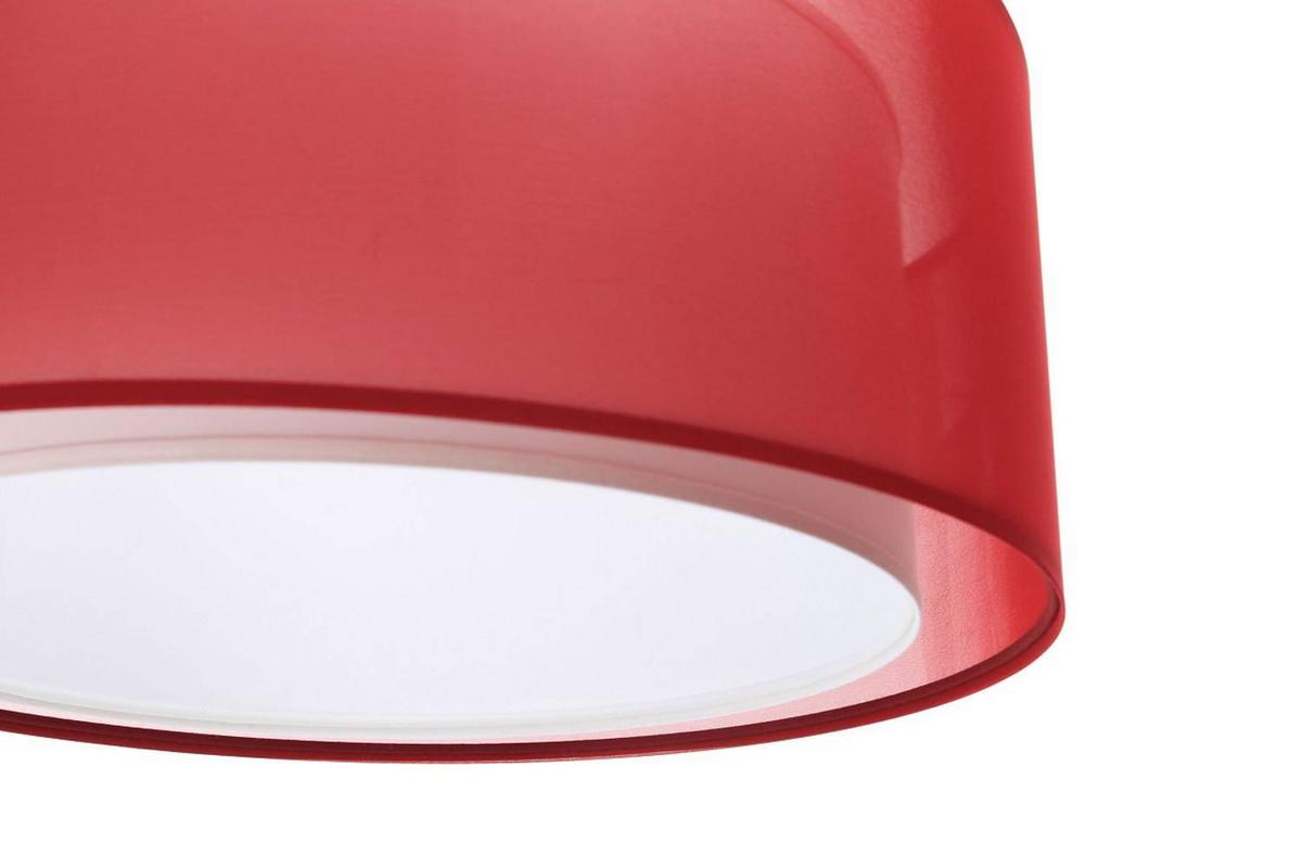 HÄNGELEUCHTE Rot 60/22 cm - Rot/Weiß, Kunststoff (60/1.5/22cm) - ONZENO