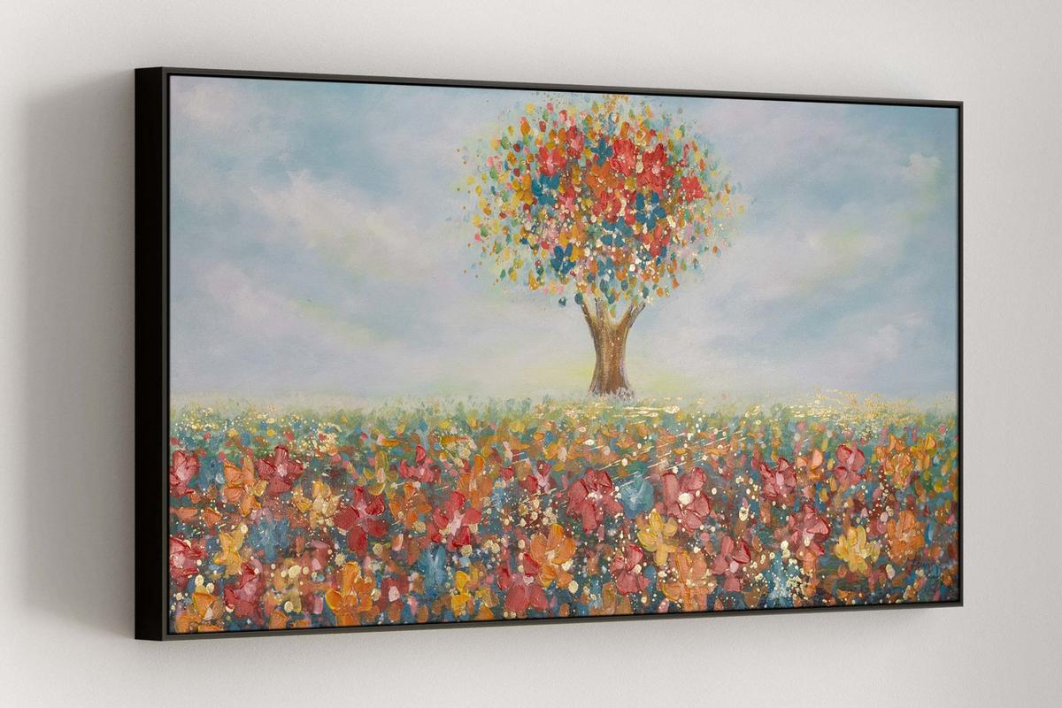 ACRYLBILD HANDGEMALT 120/60 cm - Multicolor, Holz/Textil (120/60cm) - KUNSTLOFT