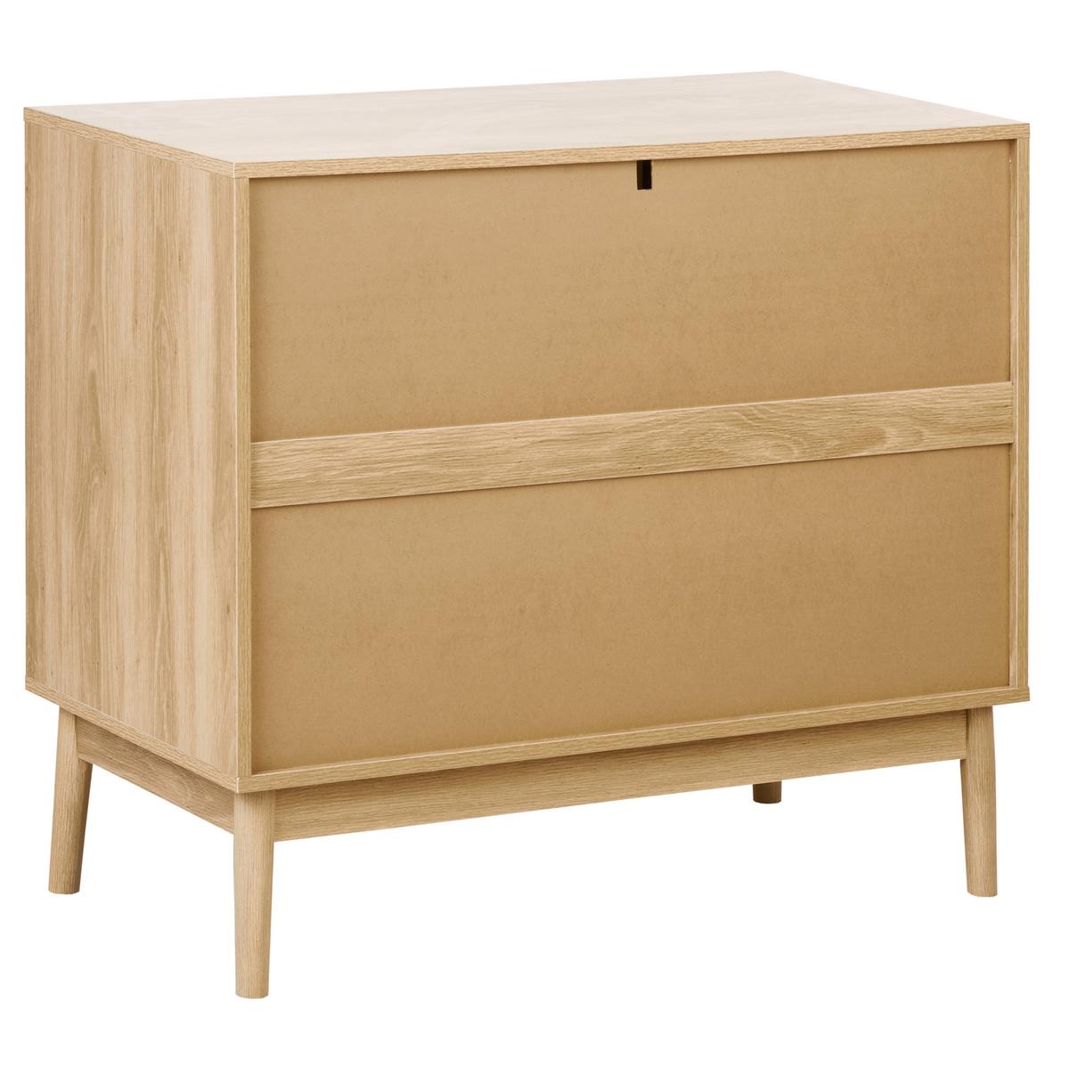 KOMMODE mit 3 Schubladen Hellbraun Lynwood - Braun, Holzwerkstoff (90/79/49cm) - Beliani